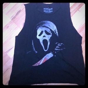 Scream Sz L Ghost Face Tank 